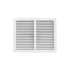 DVP - Celosía Ventilación Pvc C/pestaña 20x25 Cm Blanco 50un