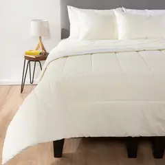 ARTHOME - PLUMON BICOLOR BEIGE BLANCO 2 PLAZAS