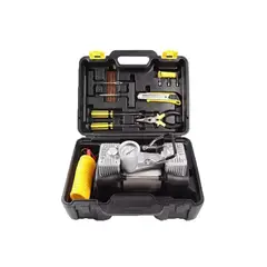 GENERICO - Caja Compresor Aire Doble Cilindro 12v Inflador Neumaticos