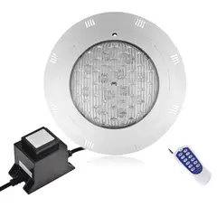 HB LEDS - Foco LED Piscina RGB Control Azul 24W-12V Con Fuente de poder 5 Amp