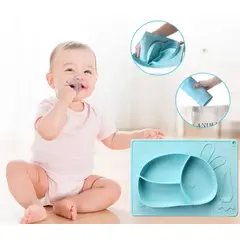 COCHOLITO KIDS - Plato De Silicona Para Niño Sin Ventosa
