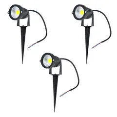 HB LEDS - Pack 3 Foco LED Estaca Jardín 5W Frío