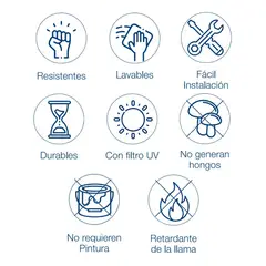 DVP - Celosía Pvc Cuadrada Muro Exterior 12'' Blanca