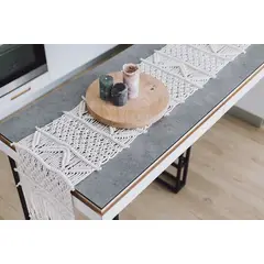 DEKOHOME - Camino de mesa macramé tejido a mano 230x33cm
