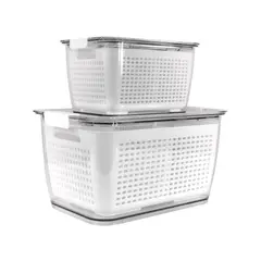 SIMPLIT - Pack Organizador de Refrigerador M + L