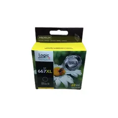 GENERICO - Tinta compatible con HP 667 XL Negro 22ml para 700 Copias HP667