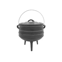 BOLTON - Olleta Fierro Fundido con 3 patas de 47 cm 58 Litros