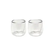 GLASSO - Set 2 Mug Espresso Doble Pared 90 ml - Turquesa