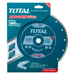 TOTAL TOOLS - Disco Diamantado Corte Humedo 9 230mm