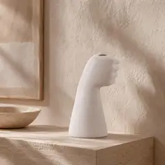 MALLORCA - Jarrón Decorativo Florista Mediano Blanco