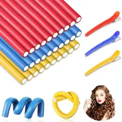 GENERICO - Set 10 Tubos Rizadores Para Ondular Cabello