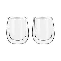 SIMPLIT - Set 2 Tazas Vidrio Doble Pared Expreso 80 ml