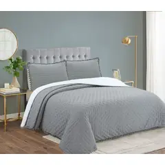 GENERICO - Cubrecama Quilt, 2 Plazas; Algodón