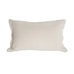 NATURALINO - Funda de Almohada Lino 50x70 cms Hueso -