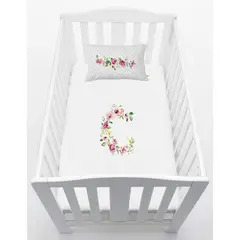 TUYO PRINT - Cubreplumón Cuna Letras Vintage C -