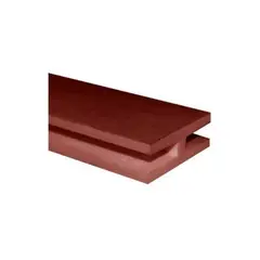 DVP - Perfil H Conector Enrejado Treillage PVC Rojo