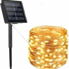 GENERICO - Luces Hada Led Con Alambre Solares 300 LED 30 Metros