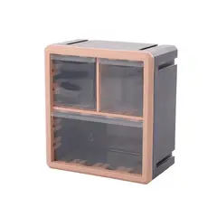 GENERICO - Caja Organizadora Dormitorio Juguetes Botiquín 2112 Gris.