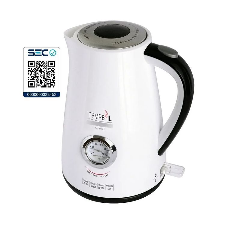 Hervidor De Agua HA-2660BL Con Reloj Termometro