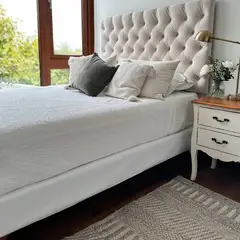 CASA CECILIA - Faldón Elasticado 1 Plaza Blanco
