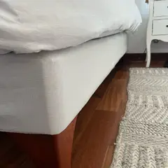 CASA CECILIA - Faldón Elasticado 1 Plaza Beige Claro