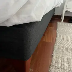 CASA CECILIA - Faldón elasticado Superking Gris Oscuro