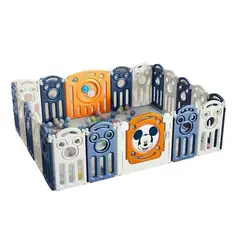 LUBABYCAS - Corral Bebé 150cm180cm Naranjo Con Accesorios-