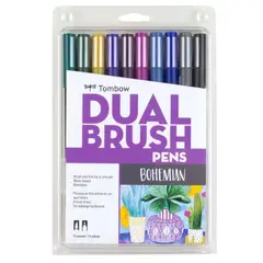 TOMBOW - Set Marcadores Dual Brush Bohemio 10 colores