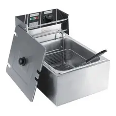 GENERICO - Freidora Industrial Eléctrica 6l Acero Inoxidable 220v-240v