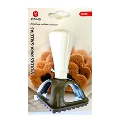 GENERICO - Cortador Plástico Con Mango Para Masa De Galletas - Corazón