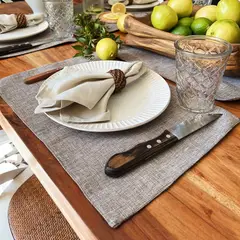 CASA CECILIA - Individuales de Mesa Tostado Oscuro