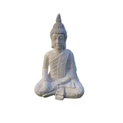 SAT NAM INSPIRES - Buda Meditación Blanco 50 cm