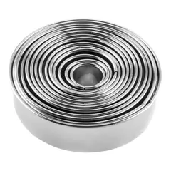 GENERICO - 14 Moldes Galletas Circulo Molde De Galleta Cortador Galleta