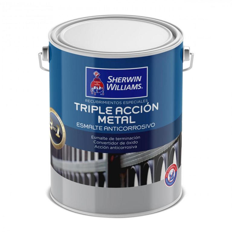 Anticorrrosivo sintético Tripleaccion Semi brillo Negro Galón