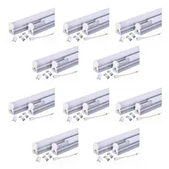 HB LEDS - Pack 10 Tubos LED T5 Con Base 9W 60cm Neutro