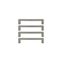 DVP - Tirador Corchete Metálico 160x9mm 4 Un Niquel