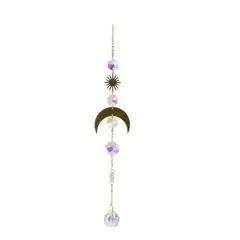 KUANGYE - Atrapasol Arco Iris Luna Colgante Cristal