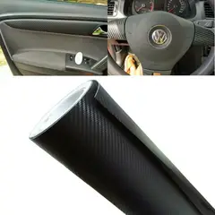GENERICO - Papel Vinilo Fibra De Carbono 3d NEGRO Universal Auto Karvas