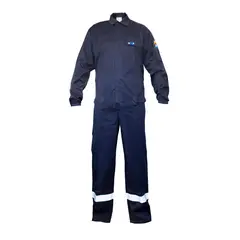 HARDWORK - Overol Marca Ignífugo Antiestático Azul Marino