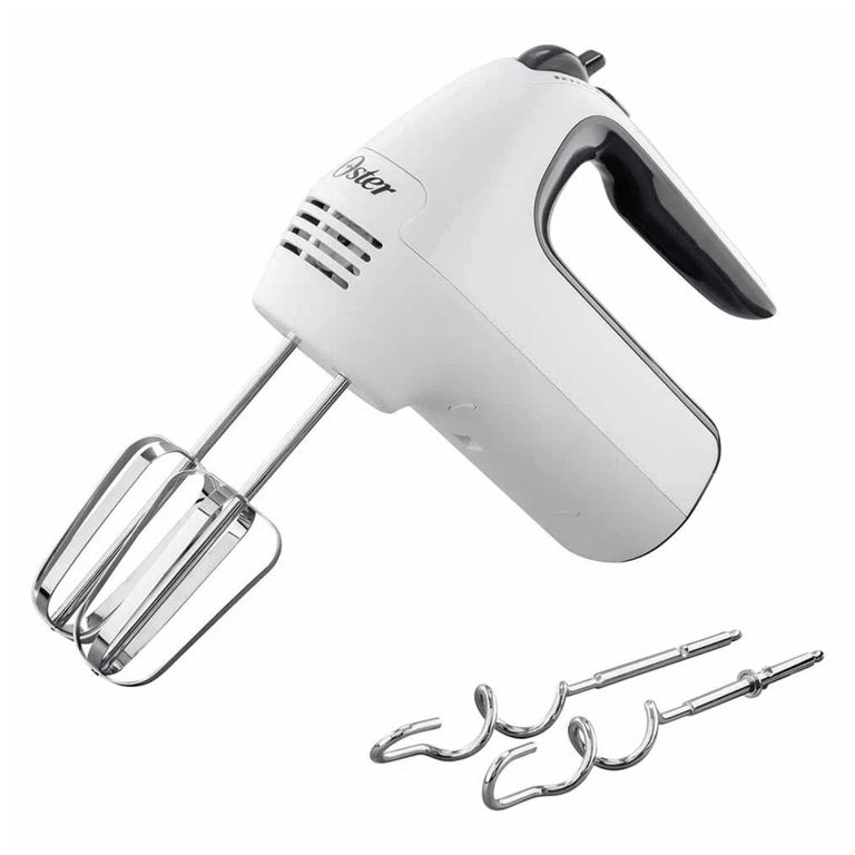 Batidora Electrica De Mano 6V Con Turbo Blanco