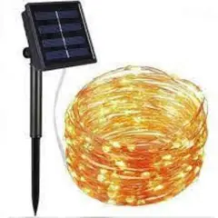 UNIVERSAL - LUZ LINEAL HADA SOLAR 10 METROS COLOR AMARILLO