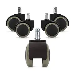 EON - Ruedas Para Silla de Oficina Reforzadas Gris