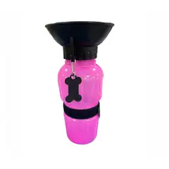 GENERICO - Dispensador Agua Botella Paseo Viaje Para Perro Mascota Rosa
