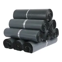 DETODOYMAS - Pack 100 Bolsas Plásticas Courier Sobre Autoadhesivo 32x45cm - Negro