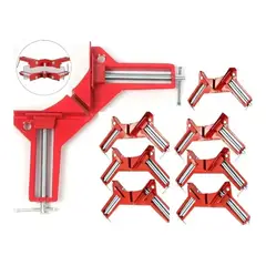 GENERICO - Pack 8 Prensa Escuadra Esquinera Para Madera Prensa Carpintero