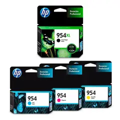 HP - 4 Tintas 954xl Negra 954 cy/ma/ye Genuinas 7720 7740 8210 C/iva
