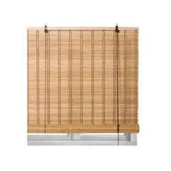 GENERICO - Cortina Persiana Roller Enrollable De Bambú 90x120 Cm Cafe