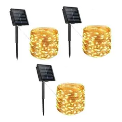 GENERICO - Pack X3 Guirnalda 200 Led Alambre Hada Boda 20mts
