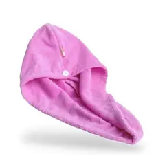 GENERICO - Toalla Para Secar Pelo Turbante Microfibra Colores Cabello Lila