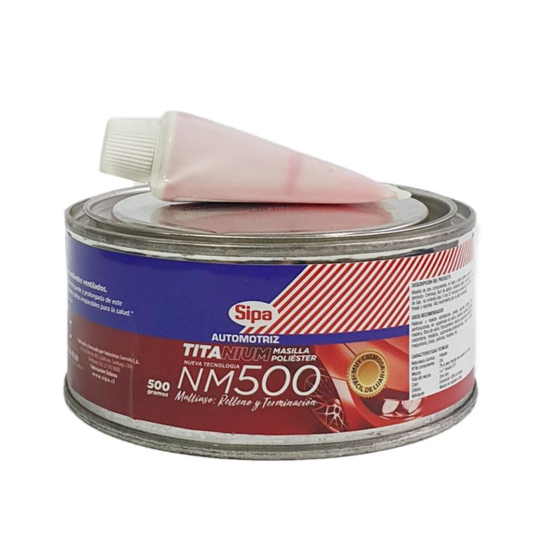 Masilla Poliester Titanium NM500 500 Gramos